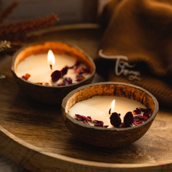 coconut shell soy wax fragrance candles.