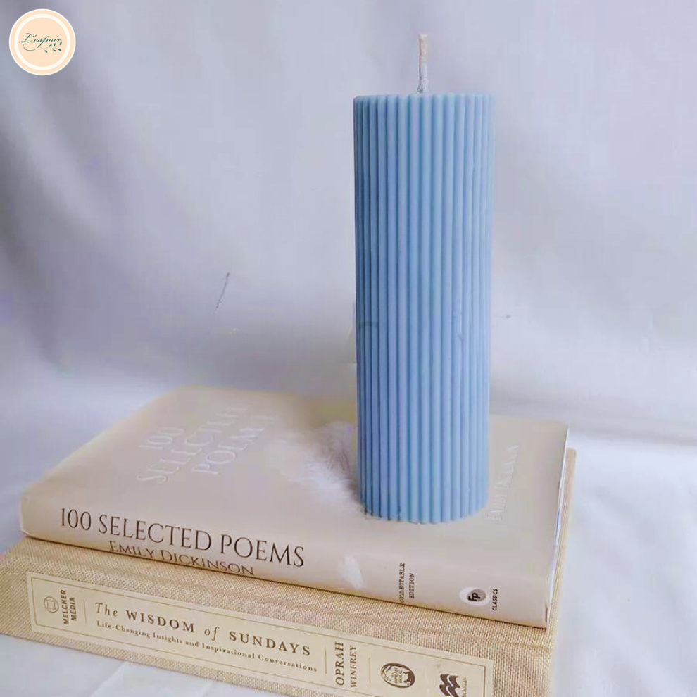 unscented pillar candle